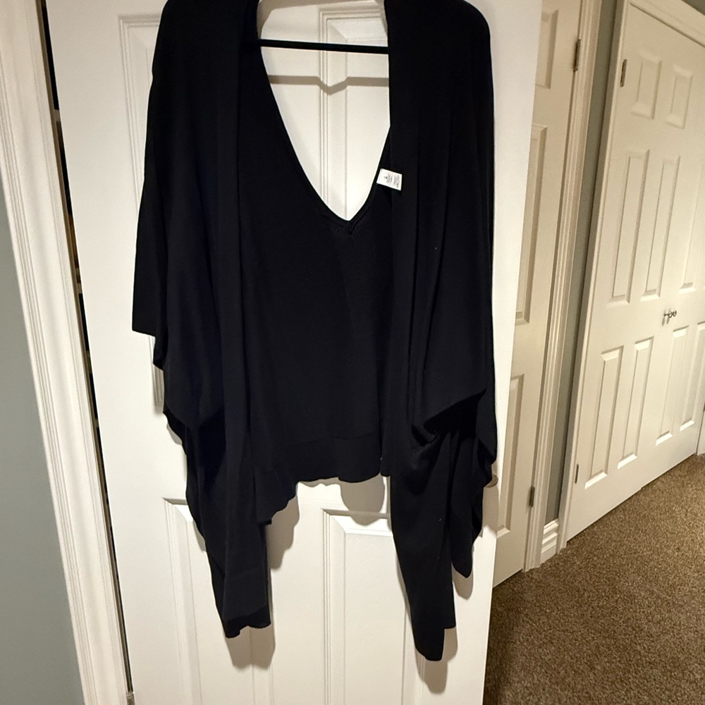 lululemon athletica Black V-Neck Sweater